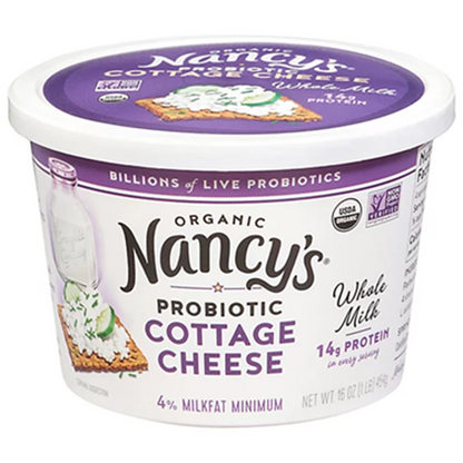 Nancy's Springfield Creamery Organic Cultured Whole Milk Cottage Cheese 16 Oz