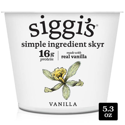 Siggi's Vanilla Skyr Icelandic-Style Strained Non-Fat Yogurt 5.3oz