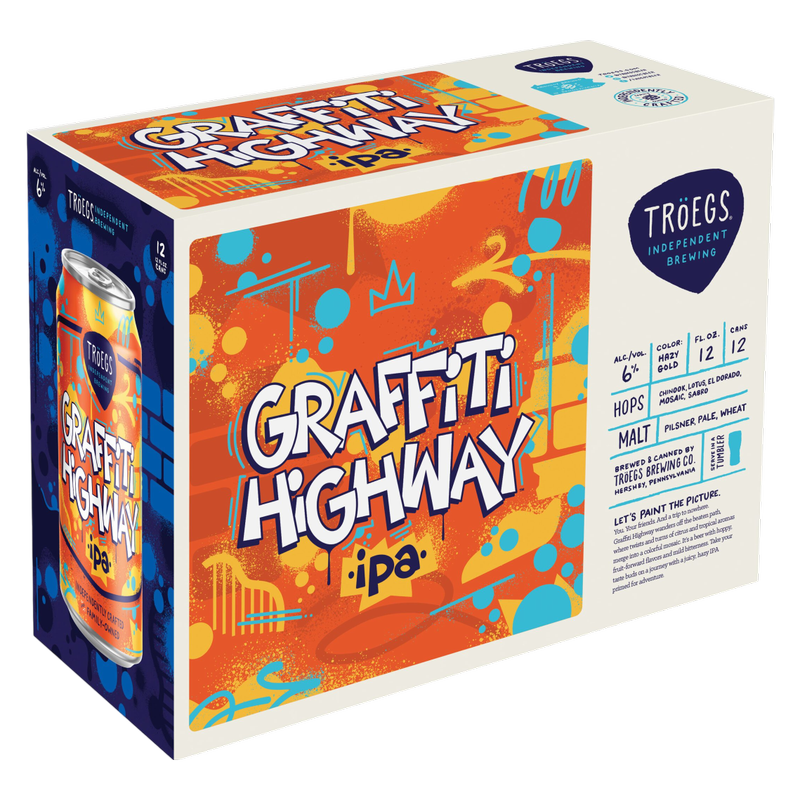 Troegs Graffiti Highway IPA 12pk 12oz Can 6.0% ABV