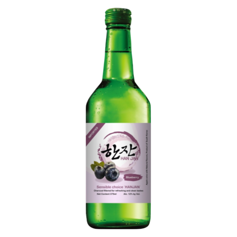 HanJan Blueberry Soju 375ml 12% ABV