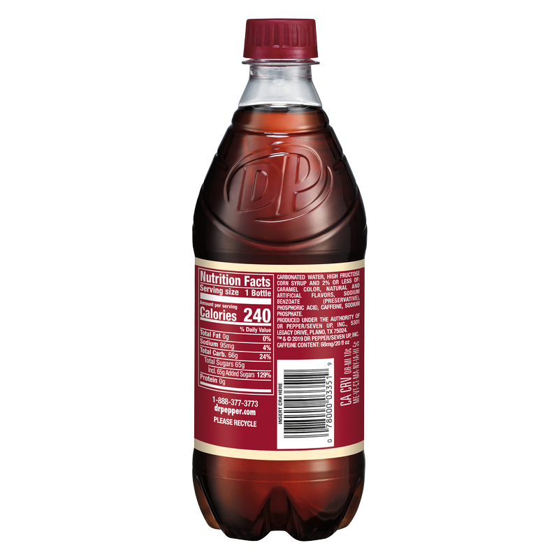 Dr Pepper & Cream Soda 20oz Btl