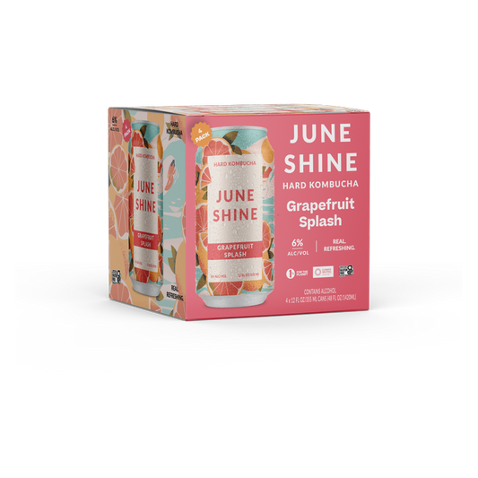 JuneShine Hard Kombucha Grapefruit Splash (4PKC 12 OZ)
