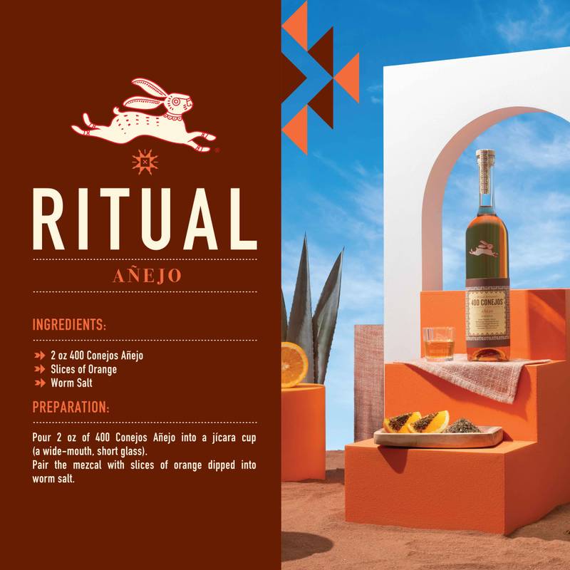 400 Conejos Añejo Mezcal 750ml (80 Proof)