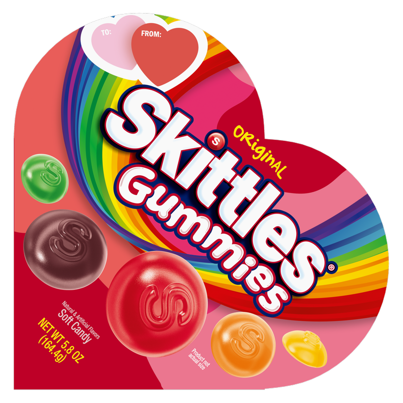 Skittles Original Gummies Heart Gift Box, 5.8oz