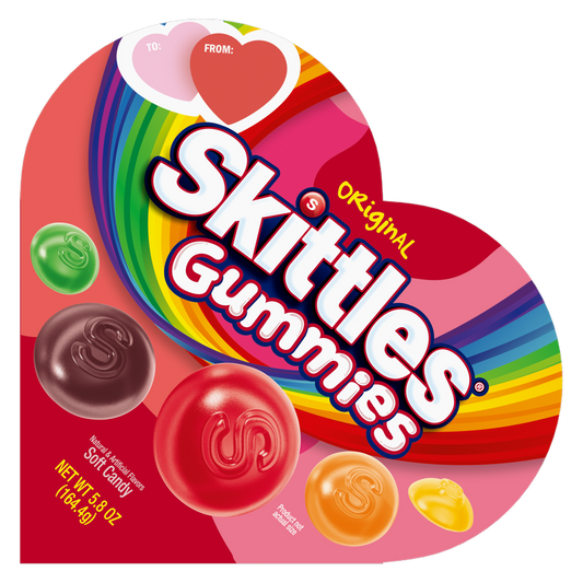 Skittles Original Gummies Heart Gift Box, 5.8oz