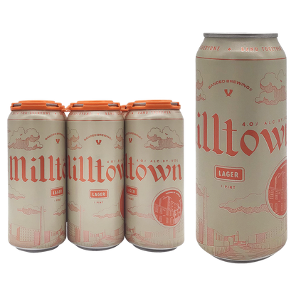 Banded Brewing Milltown Lager 6Pk 16Oz Can 4% Abv