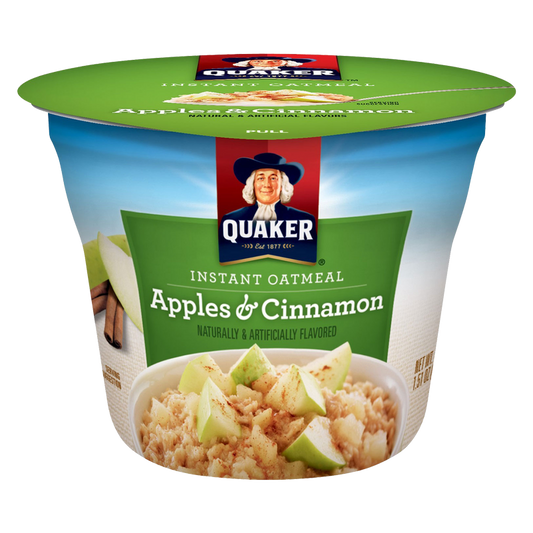 Quaker Instant Oatmeal Apple Cinnamon Oatmeal Cup 1.51oz