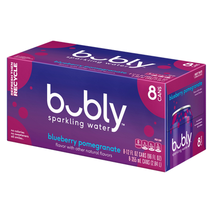 Bubly Blueberry Pomegranate 8pk 12oz Can