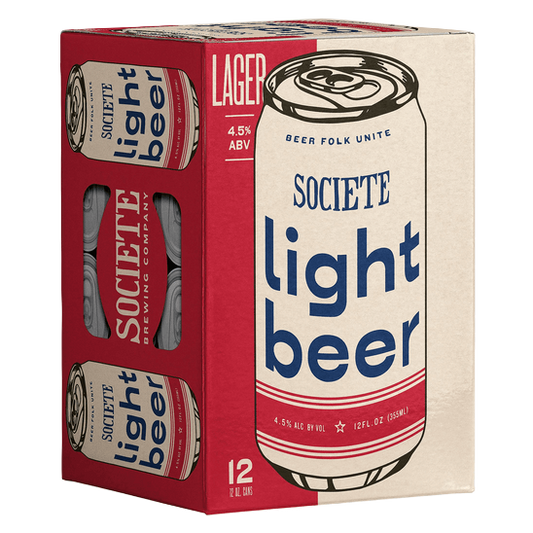 Societe Brewing Co. Light Beer 12pk 12oz Can 4.5% ABV