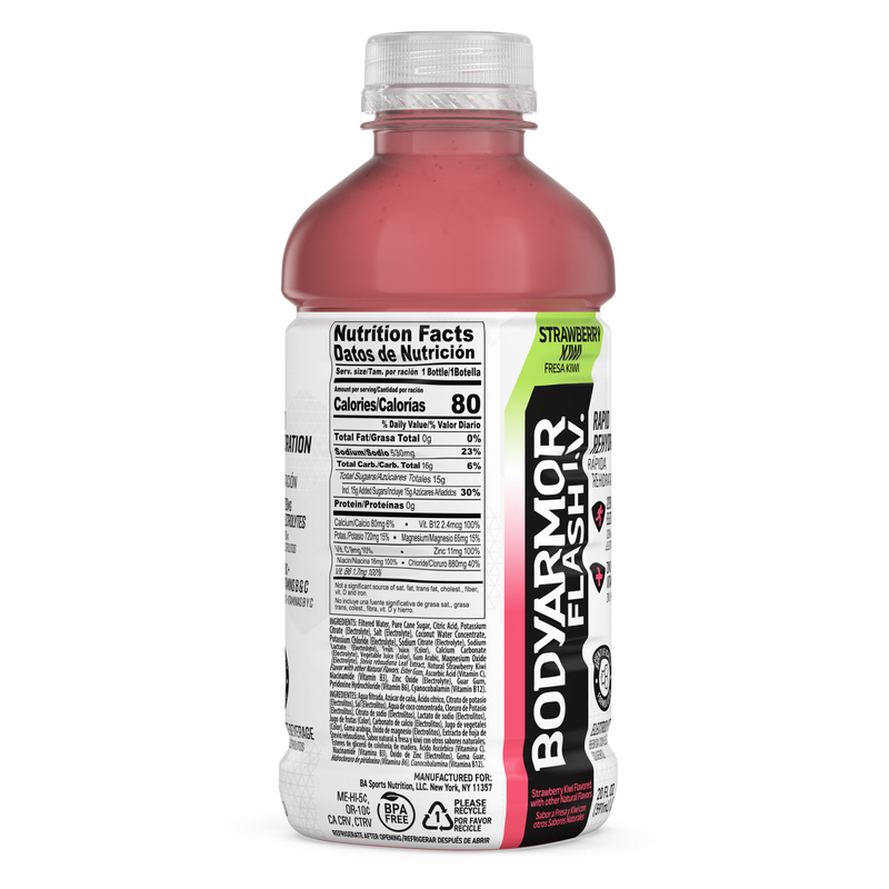 BODYARMOR FLASH I.V. Strawberry Kiwi 20oz Btl