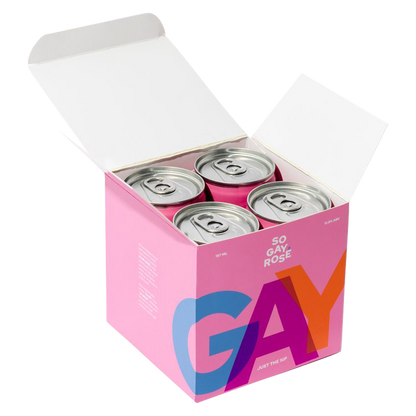 So Gay Rosé Sparkling Rosé 4pk 187 ml Can