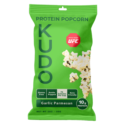 Kudo Garlic Parmesan Protein Popcorn, 2oz