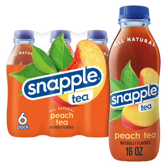 Snapple Peach Tea 6pk 16oz Btl