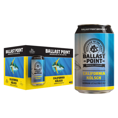 Ballast Point California Kolsch Pale Ale 6pk 12oz Can 5.2% ABV