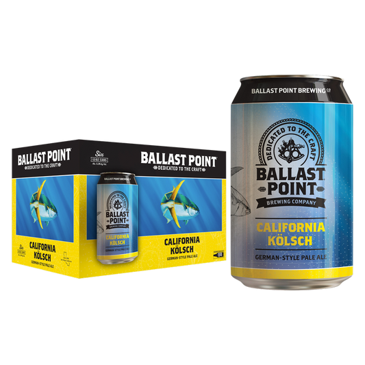 Ballast Point California Kolsch Pale Ale 6pk 12oz Can 5.2% ABV