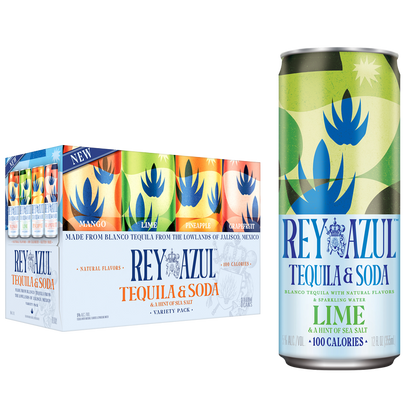 Rey Azul Tequila & Soda Variety Pack 8pk 12oz Can 5.0% ABV