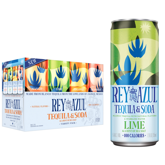 Rey Azul Tequila & Soda Variety Pack 8pk 12oz Can 5.0% ABV