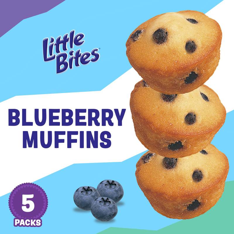 Entenmann's Little Bites Blueberry Mini Muffins, 5 packs, 7.5 oz