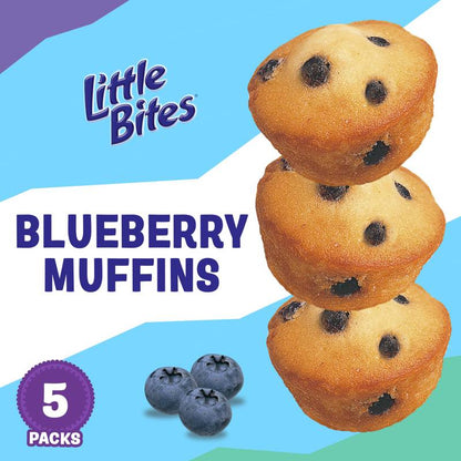Entenmann's Little Bites Blueberry Mini Muffins, 5 packs, 7.5 oz