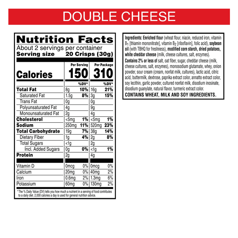 Cheez-It® Snap'd® Double Cheese, 2.2 oz