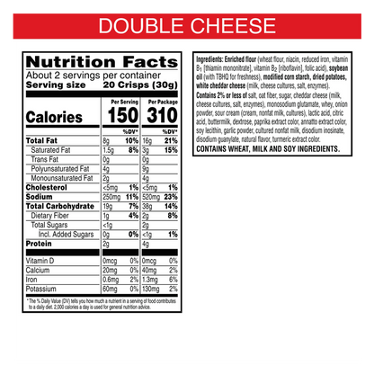 Cheez-It® Snap'd® Double Cheese, 2.2 oz