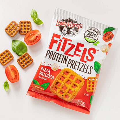 Lenny & Larry’s Pizza Palooza Fitzels Protein Pretzels, 3oz