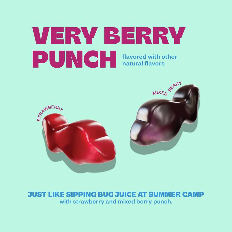 Tandy Focus Fish, Fruit Punch Flavored Gummies with American Ginseng, 1.8oz