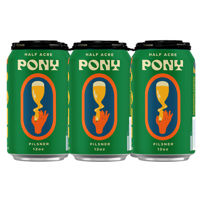 Half Acre Pony Pils 6pk 12oz Can 5.5% ABV