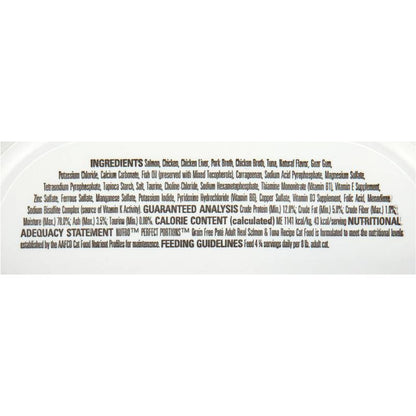 6 Ct Nutro Perfect Portions Trays Grain-Free Pate Salmon & Tuna Recipe Wet Cat Food 2.6oz