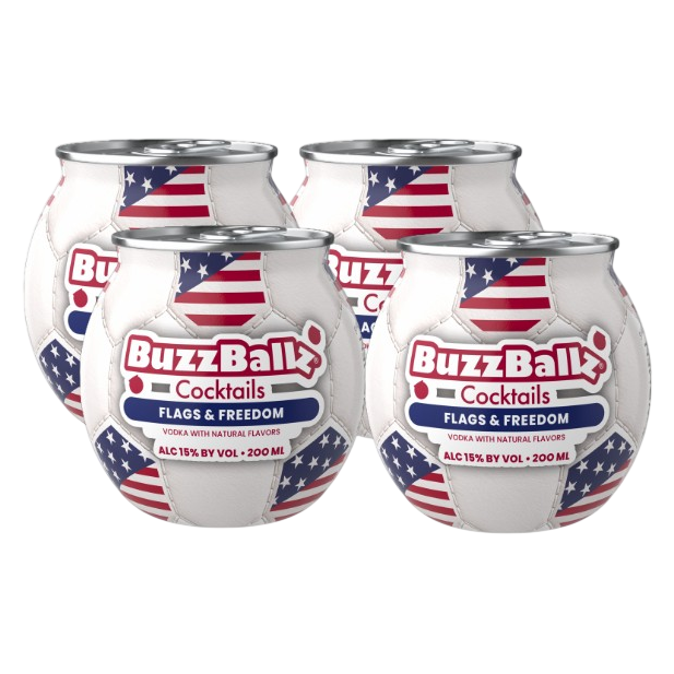 BuzzBallz Cocktails Flags & Freedom 4pk