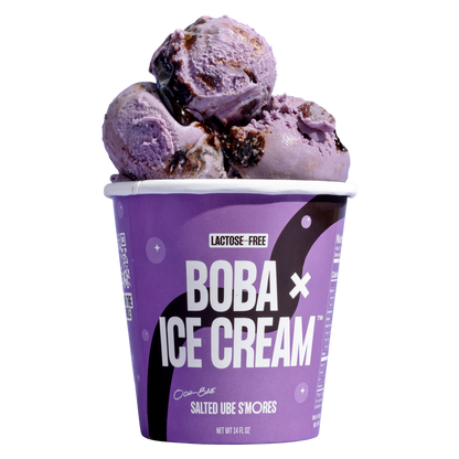 Boba x Ice Cream Salted Ube S'mores Pint