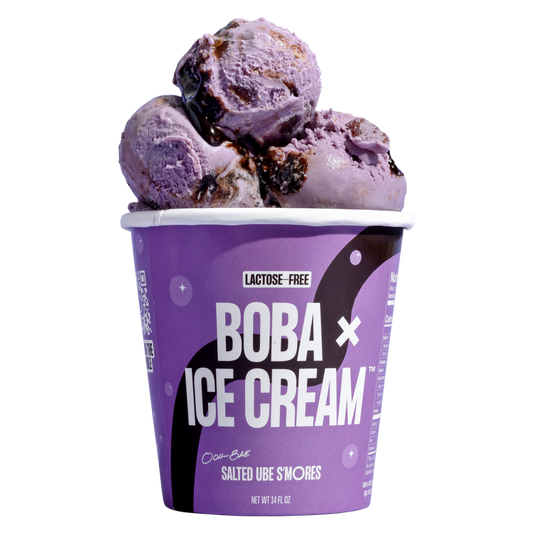 Boba x Ice Cream Salted Ube S'mores Pint