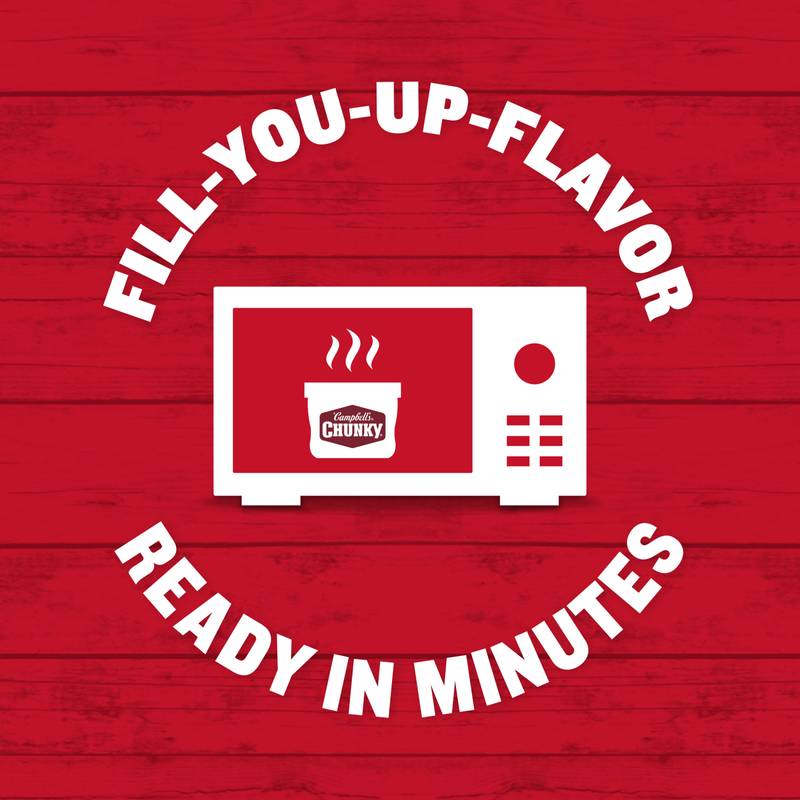 Campbell’s Chunky Soup, Chili Mac Soup, 15.25 oz Microwavable Bowl