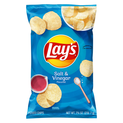 Lay's Salt & Vinegar Potato Chips 7.75oz