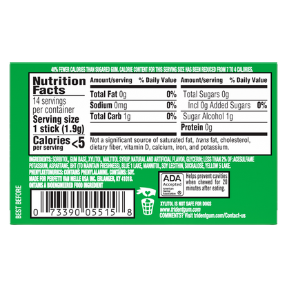 Trident Spearmint, 14pc Wallet Pack