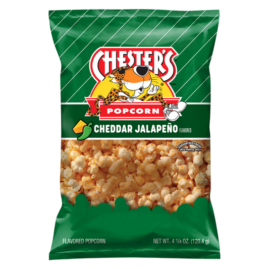 Chester's Fries Corn And Potato Snacks Cheddar Jalapeno Popcorn 4.25 Oz