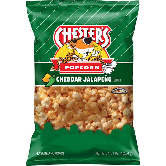 Chester's Fries Corn And Potato Snacks Cheddar Jalapeno Popcorn 4.25 Oz