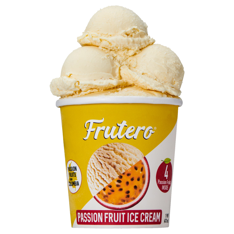 Frutero Passion Fruit Ice Cream Pint 16oz