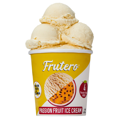 Frutero Passion Fruit Ice Cream Pint 16oz