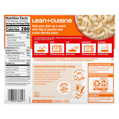 Lean Cuisine Frozen Vermont White Cheddar Mac & Cheese Meal 8oz