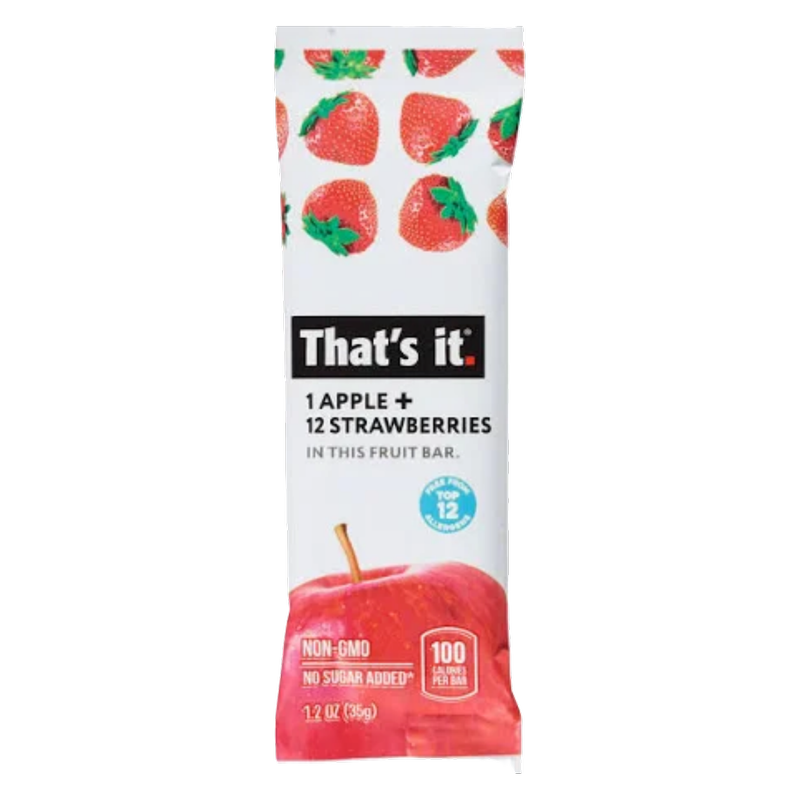 That's It. Apple + Strawberry Fruit Bar, 1.2oz