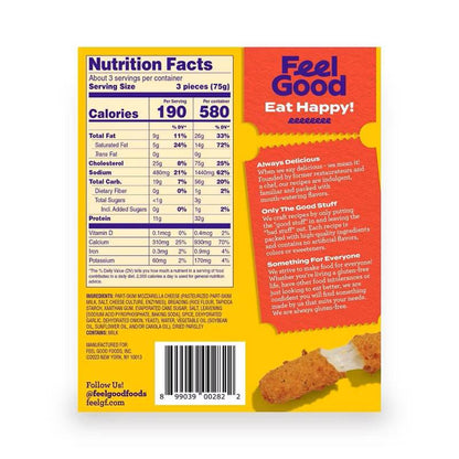 Feel Good Foods Gluten Free Mozzarella Sticks 8oz
