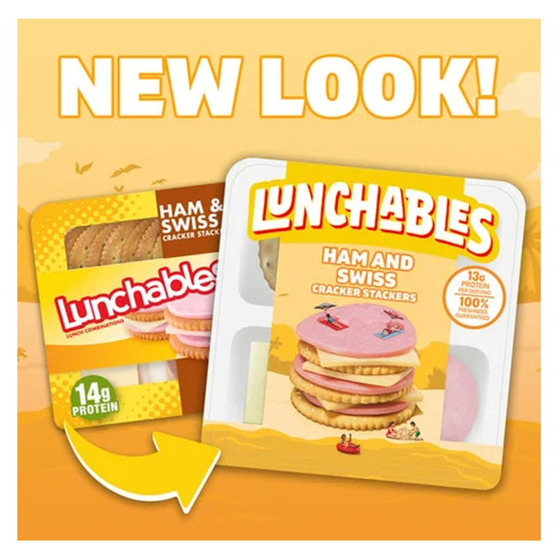 Lunchables Ham & Swiss Cheese Cracker Stackers - 3.2oz