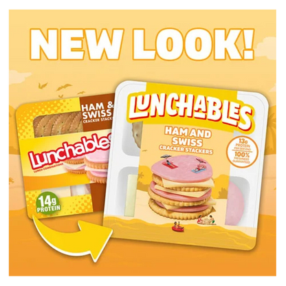 Lunchables Ham & Swiss Cheese Cracker Stackers - 3.2oz