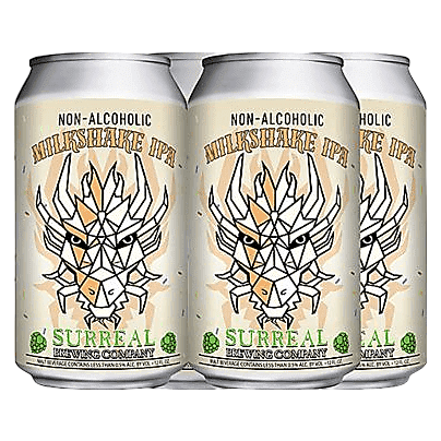Surreal Brewing Milkshake IPA Non-Alcoholic 4pk 12oz Can