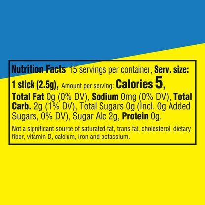 Extra Sours Blue Raspberry Sugar Free Chewing Gum - 15 Stick Pack