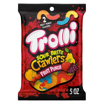 Trolli Sour Brite Crawlers Fruit Punch, 5 oz