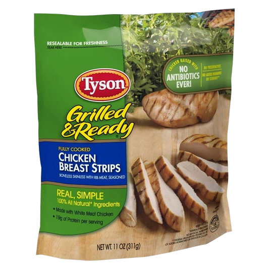 Tyson Grilled & Ready Frozen Chicken Breast Strips 11oz
