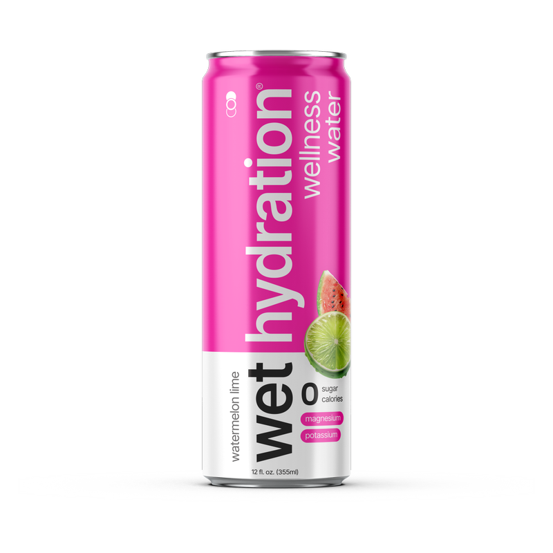Wet Hydration Watermelon Lime Water 12oz Can