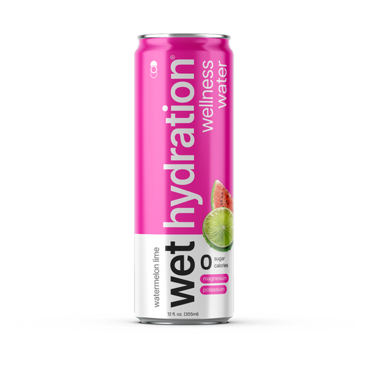 Wet Hydration Watermelon Lime Water 12oz Can